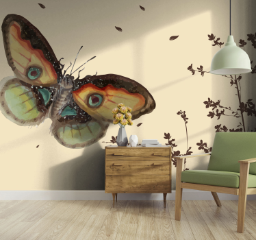 Tapisserie animaux grand Écran de papillons - TenStickers
