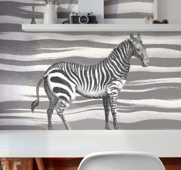 Tapisserie animaux motifs à rayures zébrées - TenStickers