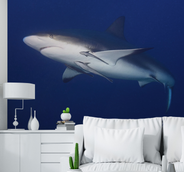 Tapisserie animaux nage majestueuse du requin - TenStickers