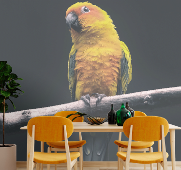 Tapisserie animaux perroquet jaune Éclatant - TenStickers