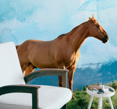 Tapisserie animaux présence majestueuse du cheval - TenStickers
