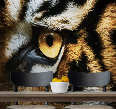 Tapisserie animaux regard intense du tigre - TenStickers