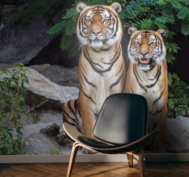 Tapisserie animaux tigres majestueux - TenStickers