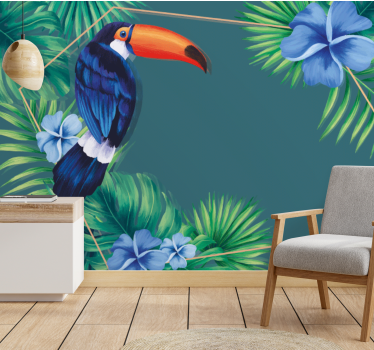 Tapisserie animaux toucan tropical - TenStickers