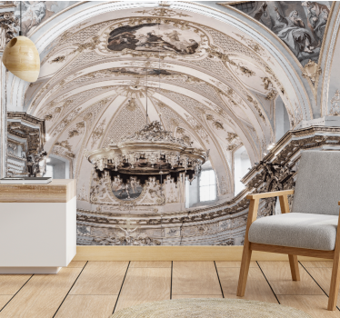 Tapisserie art classique design de plafond orné - TenStickers