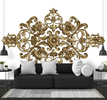Tapisserie art classique motif floral orné - TenStickers