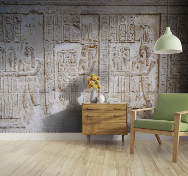 Tapisserie art classique reliefs égyptiens anciens - TenStickers