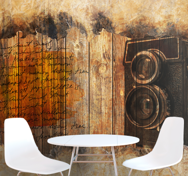 Tapisserie art esthétique appareil photo vintage - TenStickers
