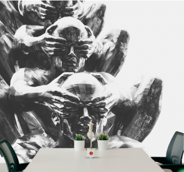 Tapisserie art figures humaines abstraites - TenStickers