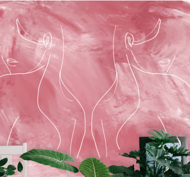 Tapisserie art formes féminines minimalistes - TenStickers