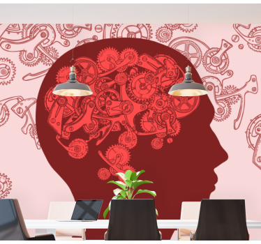 Tapisserie art mécanismes créatifs de l'esprit - TenStickers