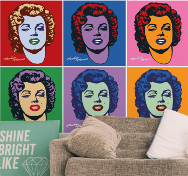 Tapisserie art portraits pop art - TenStickers