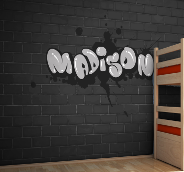 Tapisserie graffiti design de nom élégant - TenStickers