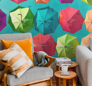 Tapisserie graffiti design parapluie coloré - TenStickers