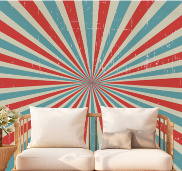 Tapisserie graffiti Éclat de couleurs radial - TenStickers
