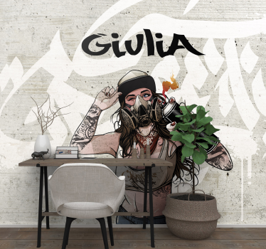 Tapisserie graffiti expression de l'art urbain - TenStickers