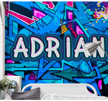 Tapisserie graffiti style personnalisable - TenStickers