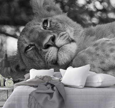 Tapisserie lion majestueux et relaxant - TenStickers