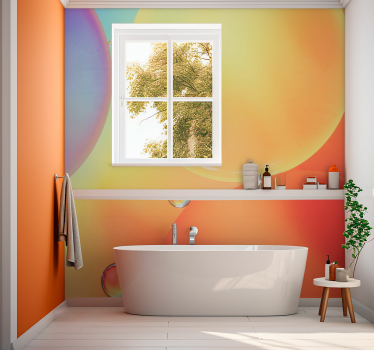 Tapisserie murale effet 3D bulles dégradées - TenStickers