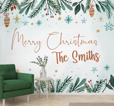 Tapisserie noel joie des fêtes - TenStickers