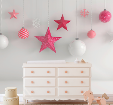 Tapisserie noel ornements de noël suspendus - TenStickers