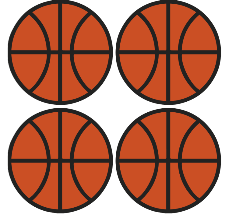 dessous de verre moderne Basketball - TenStickers