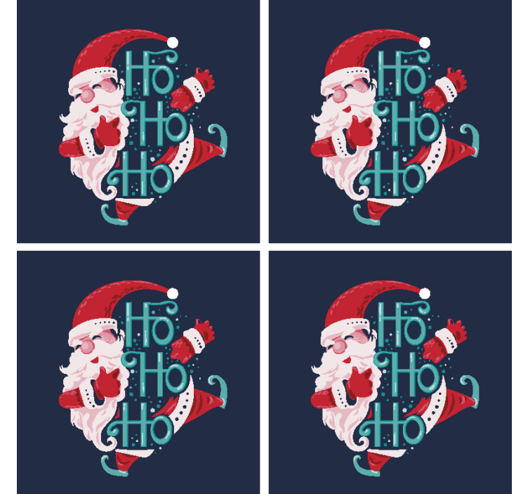 Dessous de verre Père noël - TenStickers
