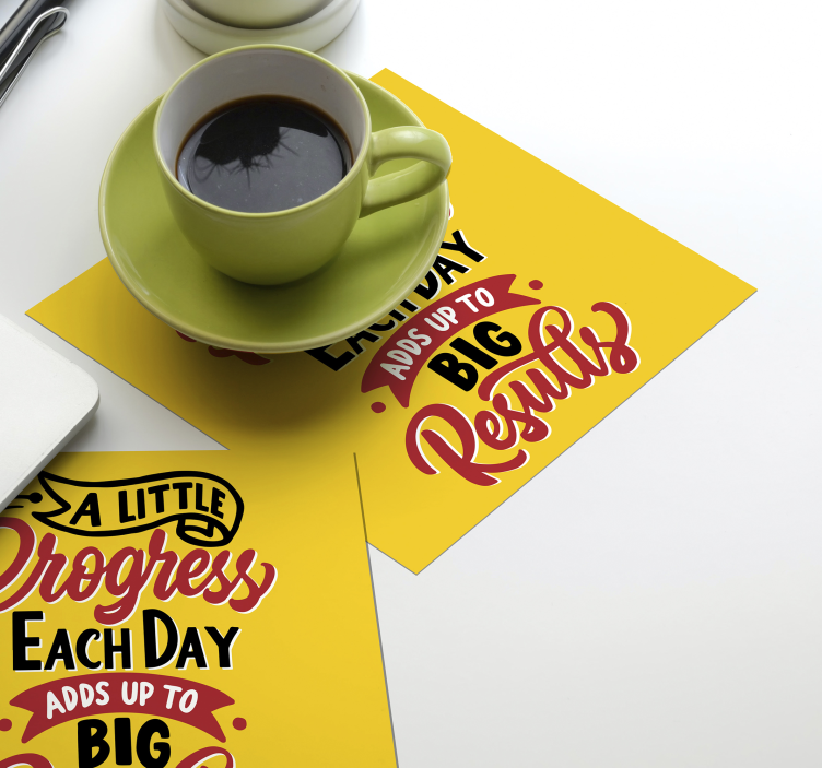 Dessous de verre citation art de phrases motivantes - TenStickers