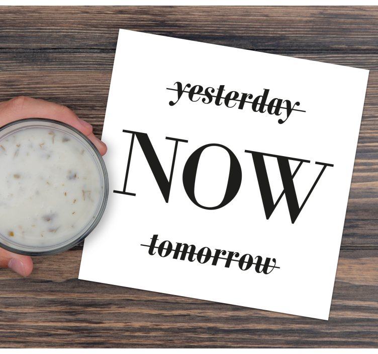 Dessous de verre citation phrase inspirée de typographie - TenStickers