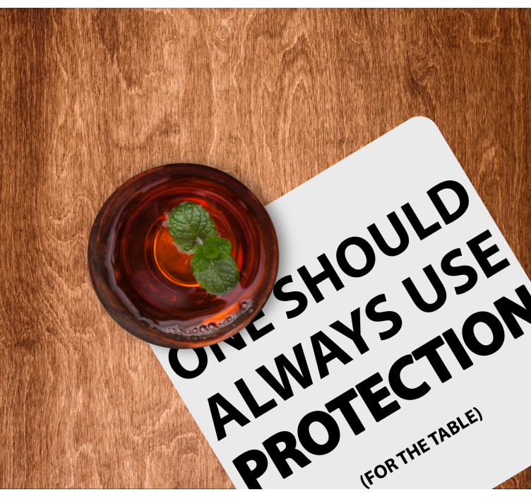 Dessous de verre citation rappel en texte gras - TenStickers