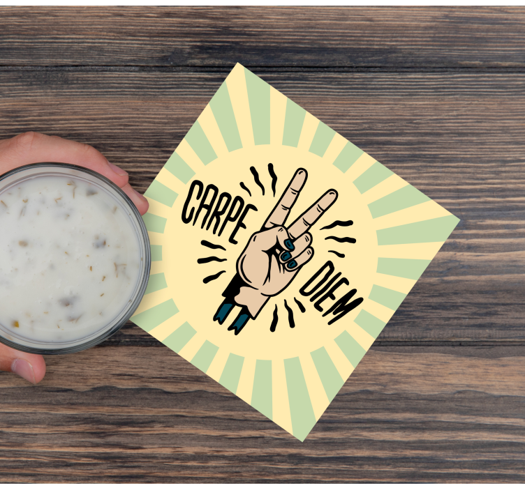 Dessous de verre citation symbole de la paix - TenStickers