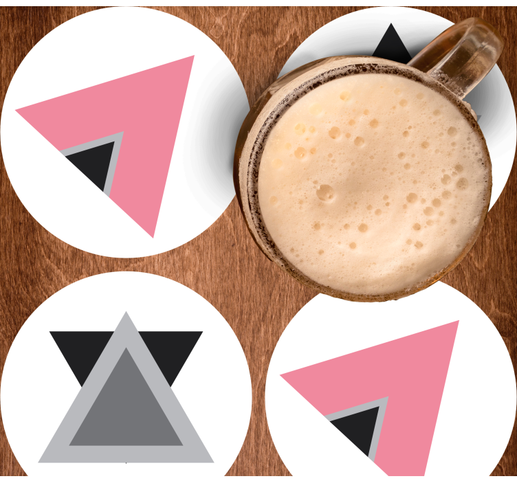 Dessous de verre couches de formes géométriques - TenStickers