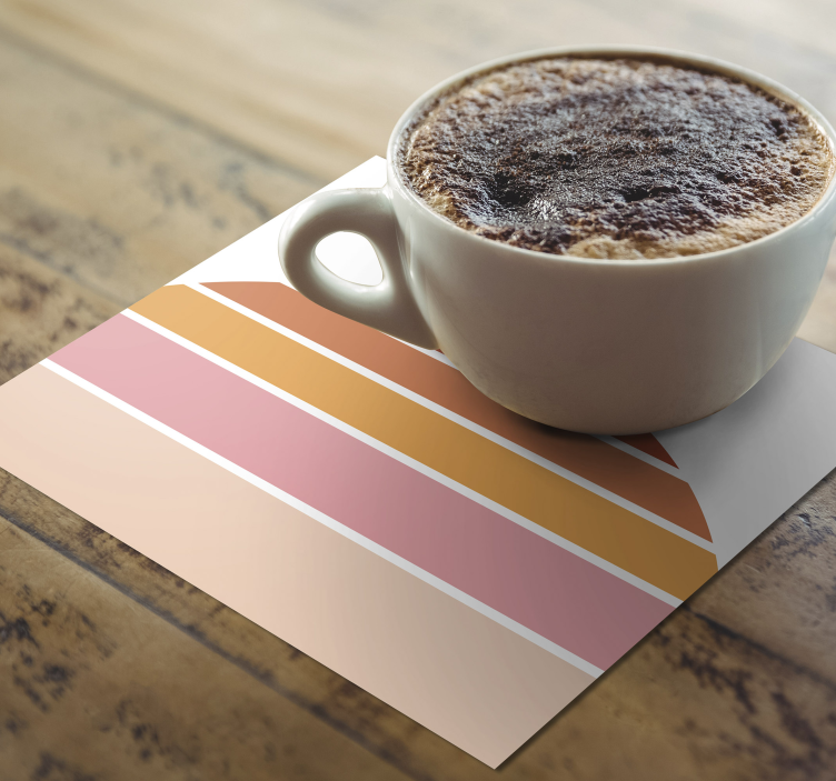 Dessous de verre forme colorée superposée - TenStickers