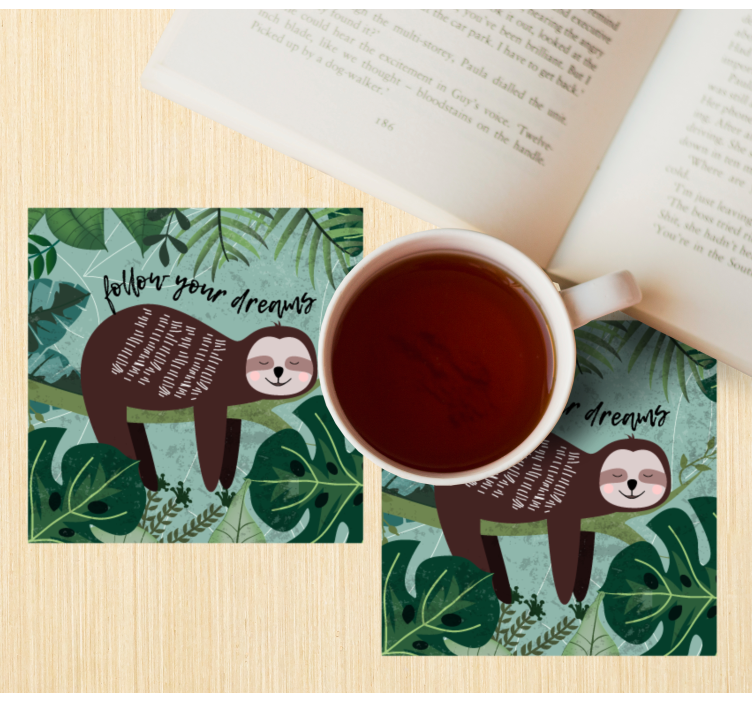 Dessous de verre geek citation inspirante paresseux - TenStickers