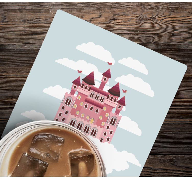 Dessous de verre geek illustration de château féerique - TenStickers