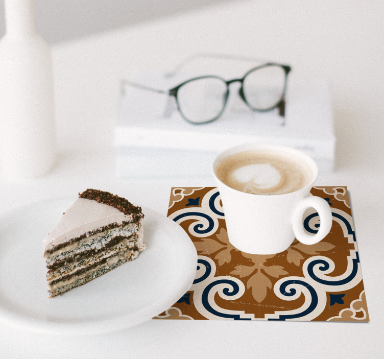 Sous-verres imitation carreaux de ciment - TenStickers