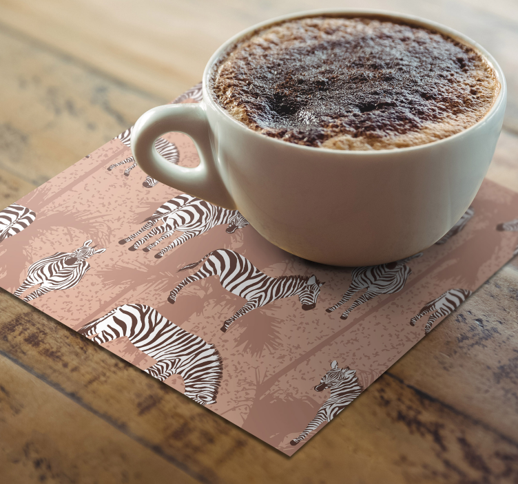 Dessous de verre moderne à surface texturée zèbre - TenStickers