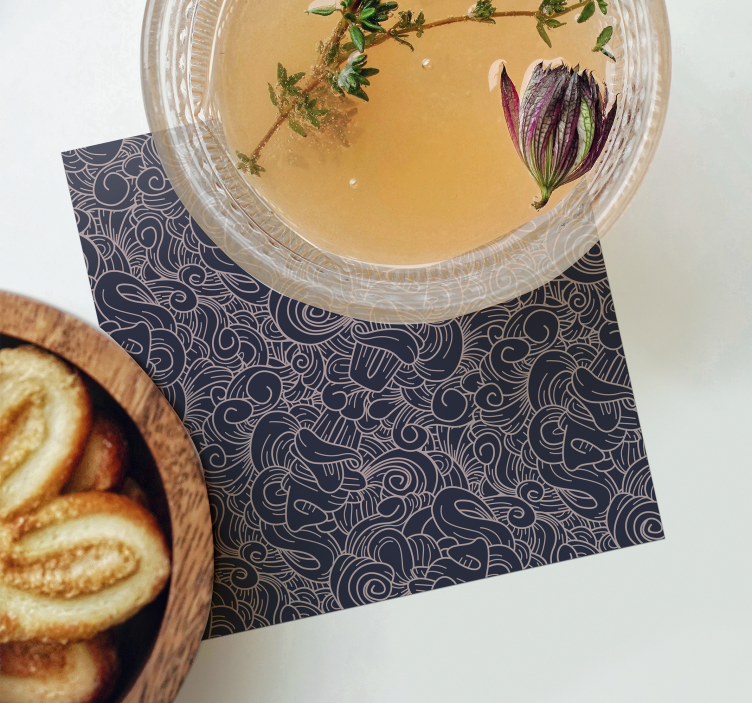 Dessous de verre motif abstrait complexe - TenStickers