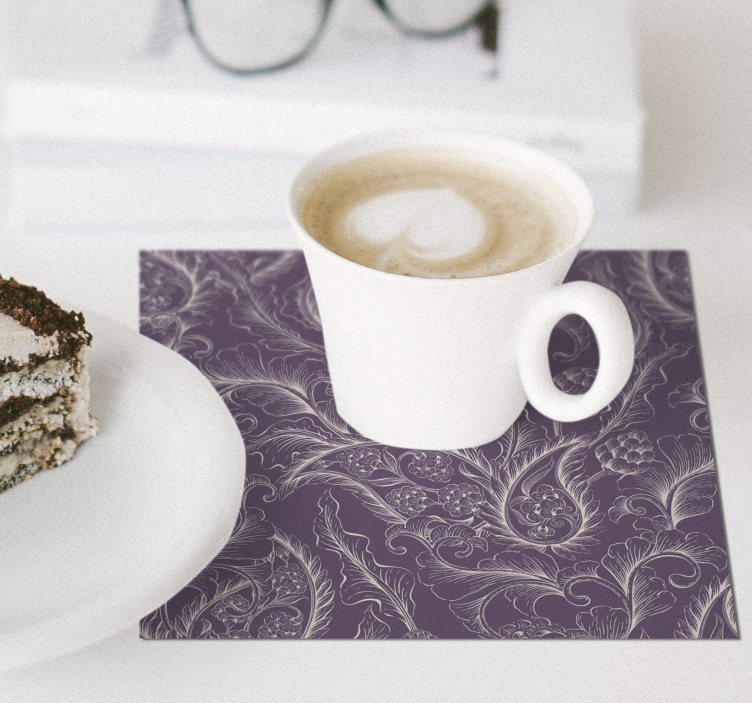 Dessous de verre motif botanique élégant - TenStickers