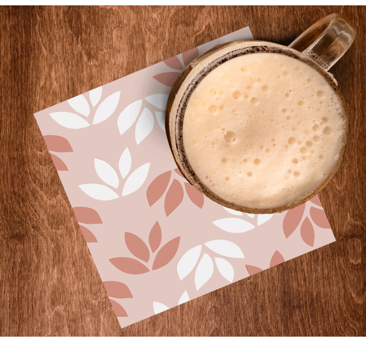 Dessous de verre motif feuilles - TenStickers