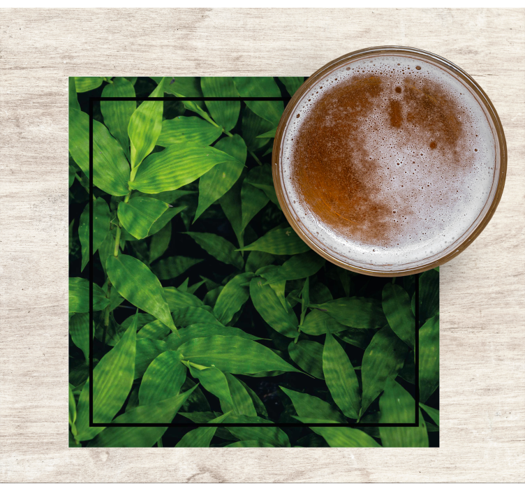 Dessous de verre motif feuilles vertes luxuriantes - TenStickers