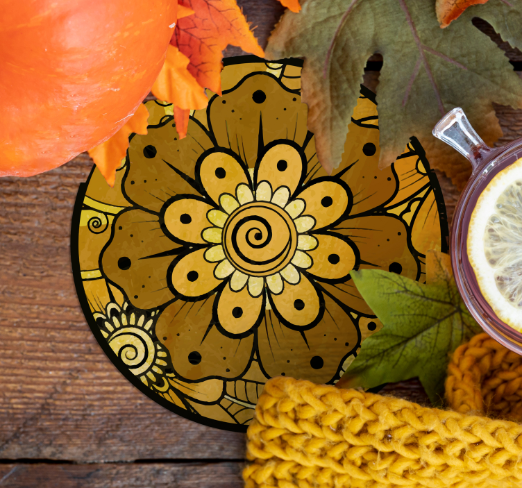 Dessous de verre motif floral délicat - TenStickers