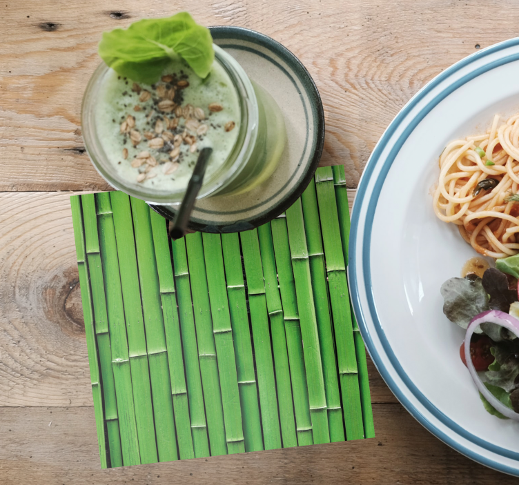 Dessous de verre motif texture bambou - TenStickers