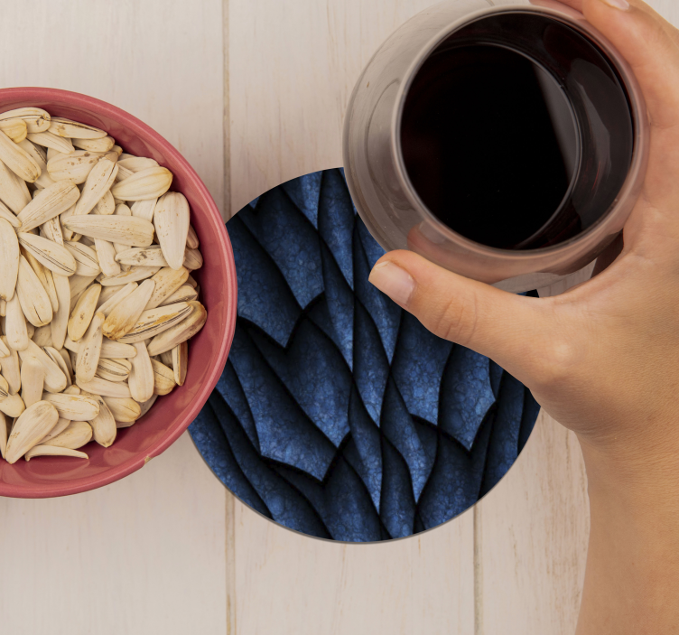 Dessous de verre motif vague texturé - TenStickers