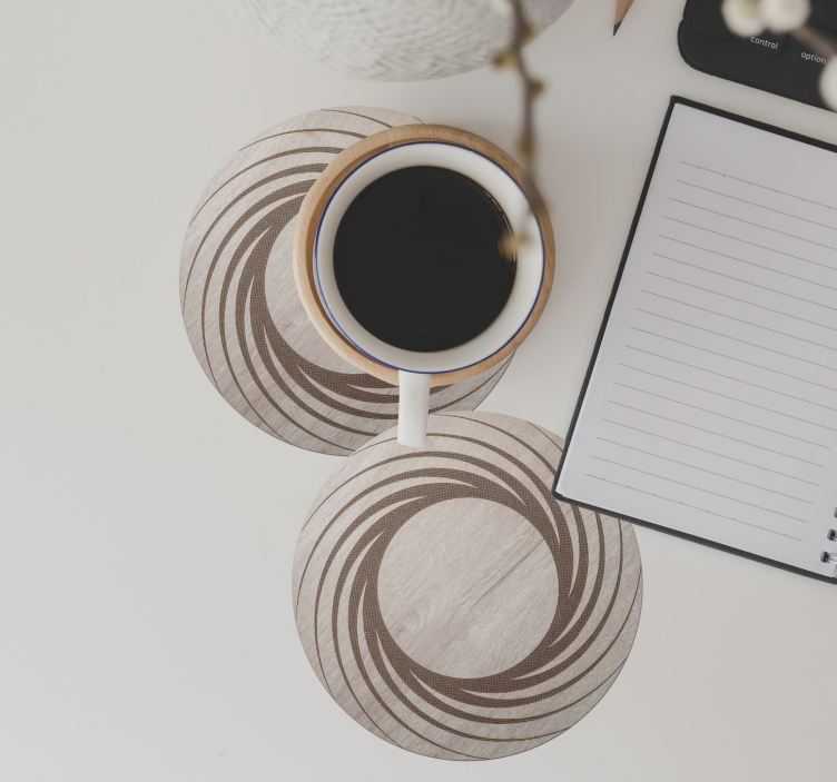 Dessous de verre motifs circulaires naturels - TenStickers