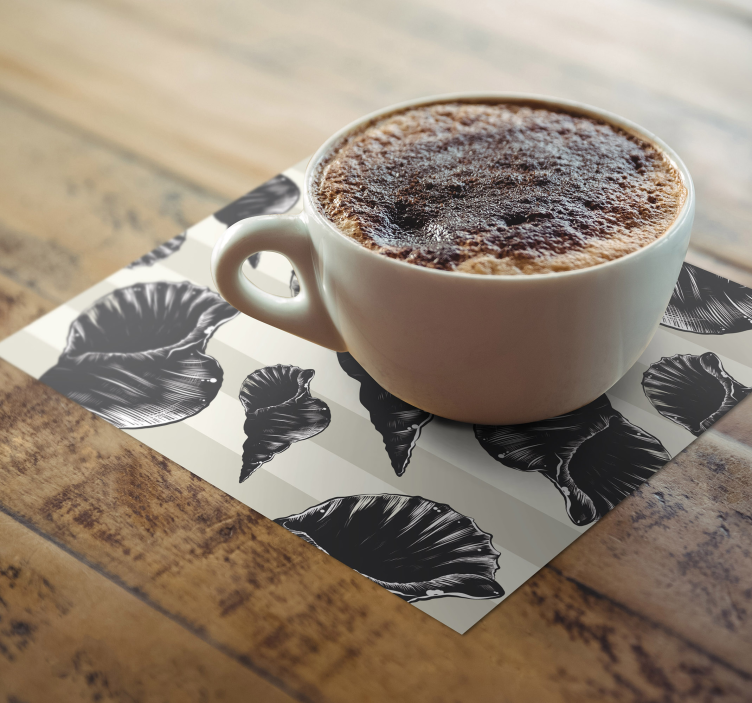 Dessous de verre motifs de coquillages élégants - TenStickers