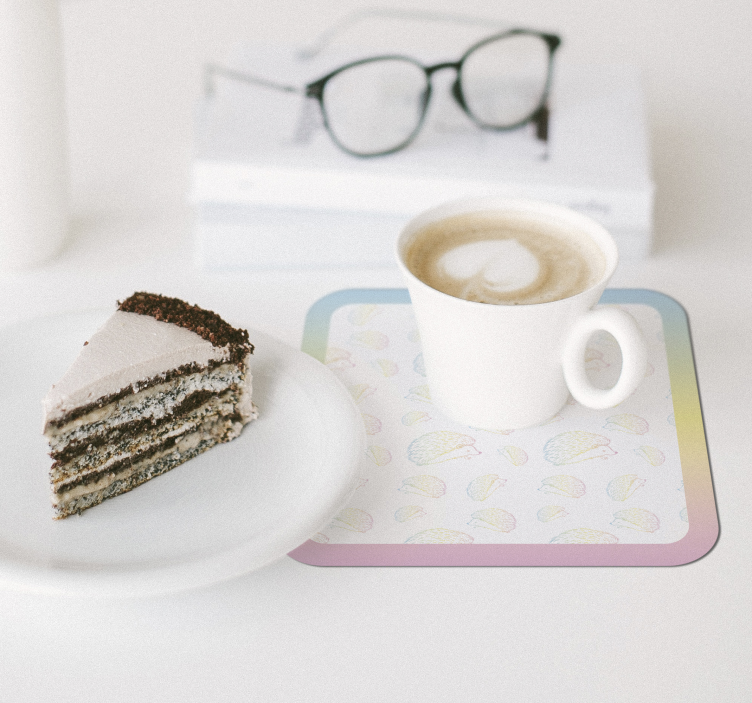 Dessous de verre personnalisable motif méduse coloré - TenStickers