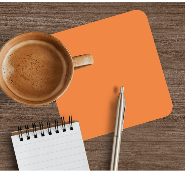 Dessous de verre surface orange simple - TenStickers