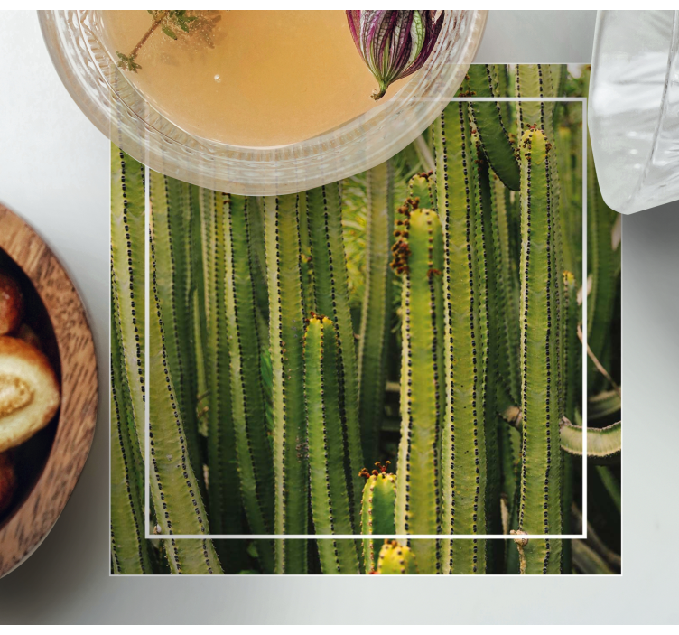 Dessous de verre texture cactus - TenStickers