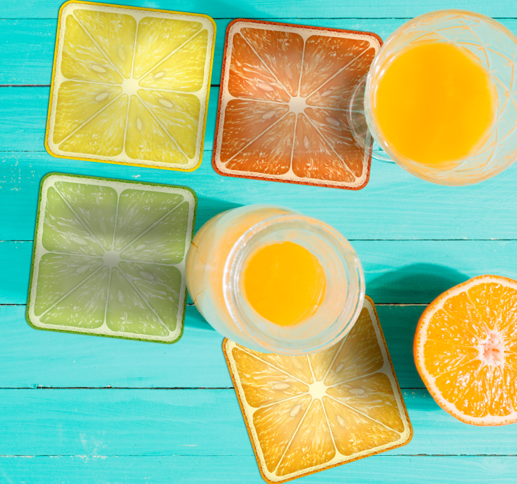 Dessous de verre tranche de citrus minima - TenStickers